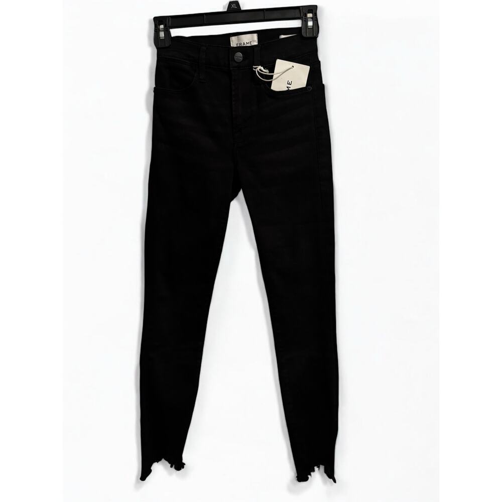FRAME Le High Skinny Jeans‎ in Black size Women's 24.  NEW